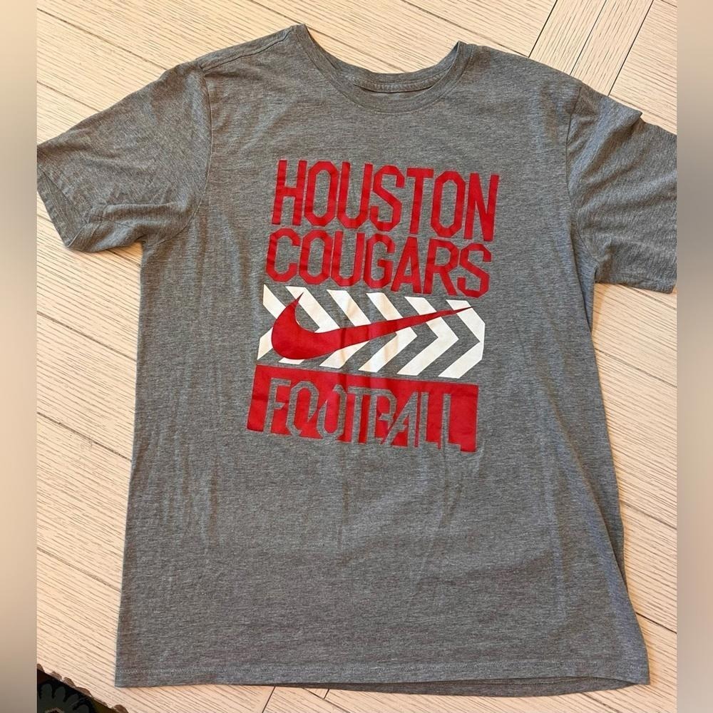 Nike Houston Cougars Football Athletic Activewear cotton short sleeve T Shirt